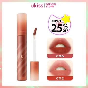 Ukiss柔霧唇彩啞光絲絨霧面不褪色口紅月下茶狸系列