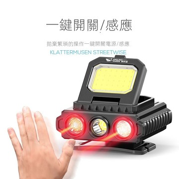 🚀出清特惠 迷你強光頭燈 帽夾燈 感應釣魚頭燈  夜跑夾帽燈 輕巧便攜 戶外led夜釣露營 釣魚頭戴 泛光超輕登山頭燈