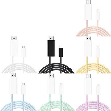 MiraScreen YX155 Type-C to HDMI 2.0 4K 影音轉接線(1.8M) HDMI 轉接線 同屏器 手機轉接電視螢幕