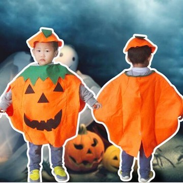 萬聖節橘色南瓜派對變裝服裝 衣服 【BlueCat】【HW0032】