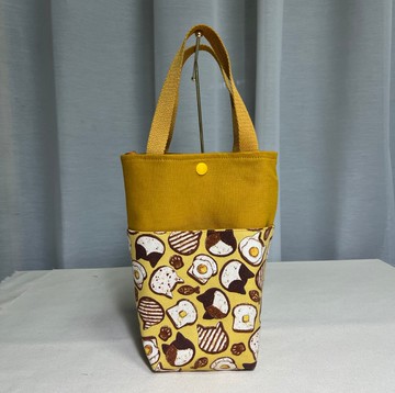 環保飲料散步包 - 防潑水內裏 可手提/肩側背 - 黃色系1