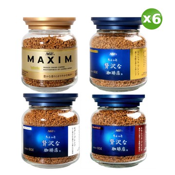 AGF 即溶咖啡80g (風味任選/罐)x6罐