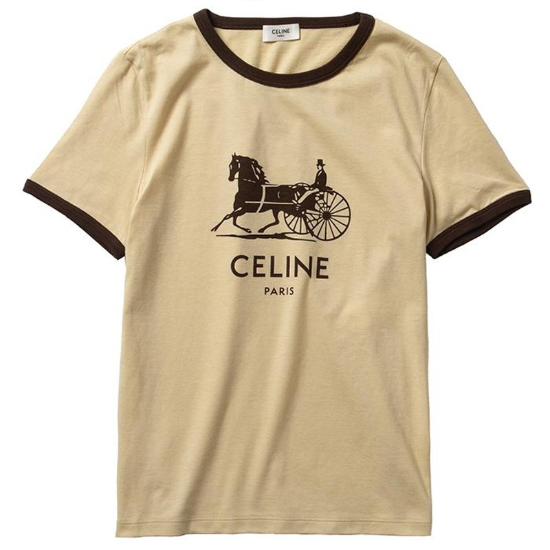 SALE セリーヌ CELINE サルキー Tシャツ クルーネック Tシャツ