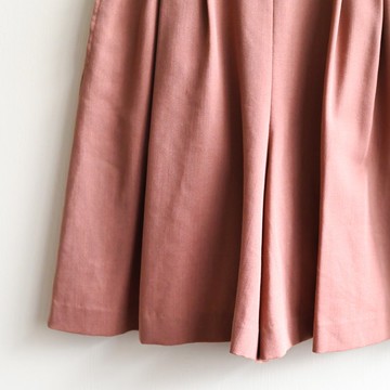 【蛋植物古著】純色花粉絨面高腰古著短褲