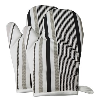 J&N 條紋隔熱手套 Set 29*20cm 100%聚酯纖維 透氣快乾防霉  2個