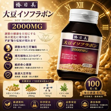 Cunrimei品牌植物雌激素 100顆/瓶 3年保質期/多買多優惠 高含量 大豆異黃酮 更年期 調理內分泌 月經