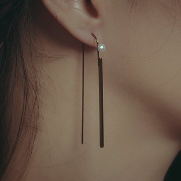 Hydromancy | 水占術系列 - 黑雨耳環