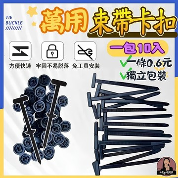 萬能束帶卡扣 10入 自鎖式穿心束帶 擋泥板固定扣 汽車穿心釘 底盤護板穿心扣 車殼改裝固定釘 萬能紮帶卡扣 T型束帶