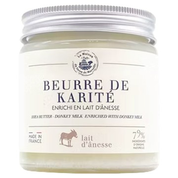 法國馬賽皂之家 滋潤驢奶乳木果油滋養霜 深層滋潤、舒緩乾燥、天然成分  120ml  1罐