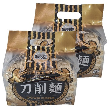 新宏 刀削麵 全素  750g  2袋