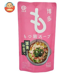 マルエ醤油 博多もつ鍋スープ 醤油仕立て 700g×12袋入×(2ケース)｜ 送料無料