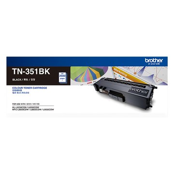 brother 兄弟牌 原廠碳粉匣 TN-351BK 適用於MFC-L8600CDW和HL-L8350CDW機型 列印量約2500張  黑色  1個