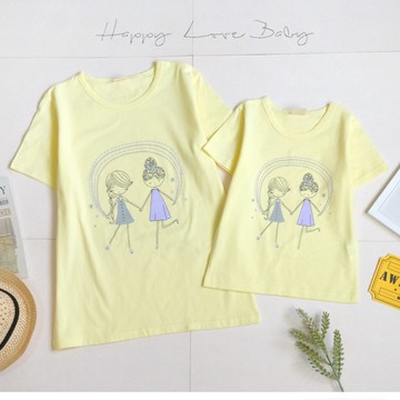 甜美女孩好朋友棉質短袖上衣 春夏童裝 韓版童裝 女童上衣 女童短袖 女童棉T 短袖上衣 春夏上衣