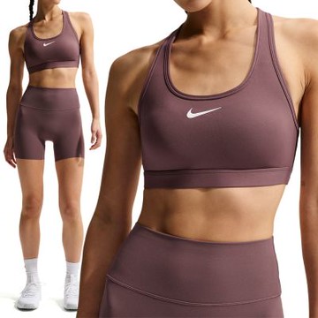 Nike As W Nk Swsh Med Spt Bra 女款 乾燥玫瑰色 中度支撐 運動 內衣 DX6822-502