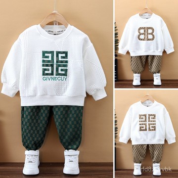 【台灣出貨】男童運動套裝 男童休閒套裝 春秋新款 男童套裝秋裝春秋季時髦潮酷帥氣網紅炸街運動衛衣