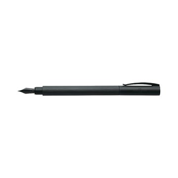 FABER-CASTELL 輝柏 成吉思汗 AMBITION極致黑系列 天然樹脂 M/F/EF筆尖 鋼筆 /支 147150-M/147151-F/147152-EF