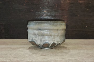 柴燒原礦茶碗-柴燒灰釉-鶯歌陶藝家李玟叡