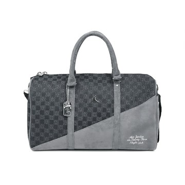 行李袋 Jordan Monogram 灰 滿版 手提 肩背 旅行包 JD2633008AD-002