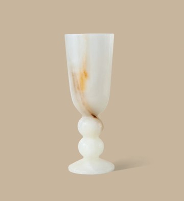 ORB VASE 高腳花瓶 白瑪瑙