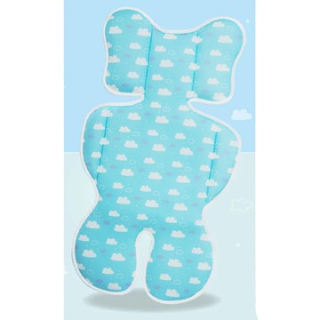 PeNi 培婗 - 3D立體超彈透氣嬰兒推車墊-藍色雲朵 (40*70cm)-400克