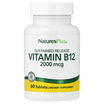 NaturesPlus, 維生素 B12，緩釋，60 片