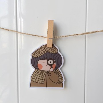 栗子妹系列小型防水貼紙 SS0019