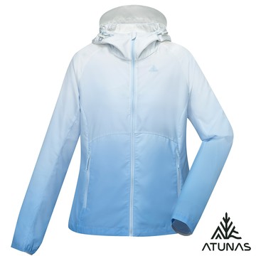 【ATUNAS 歐都納】女款ALL LOVE再生蚊瘋不動外套A6GA2514WR漸層藍