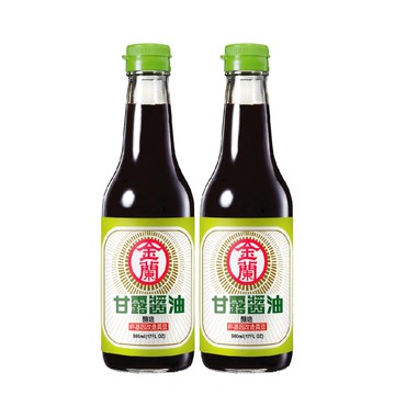 金蘭甘露醬油500ml*2入組