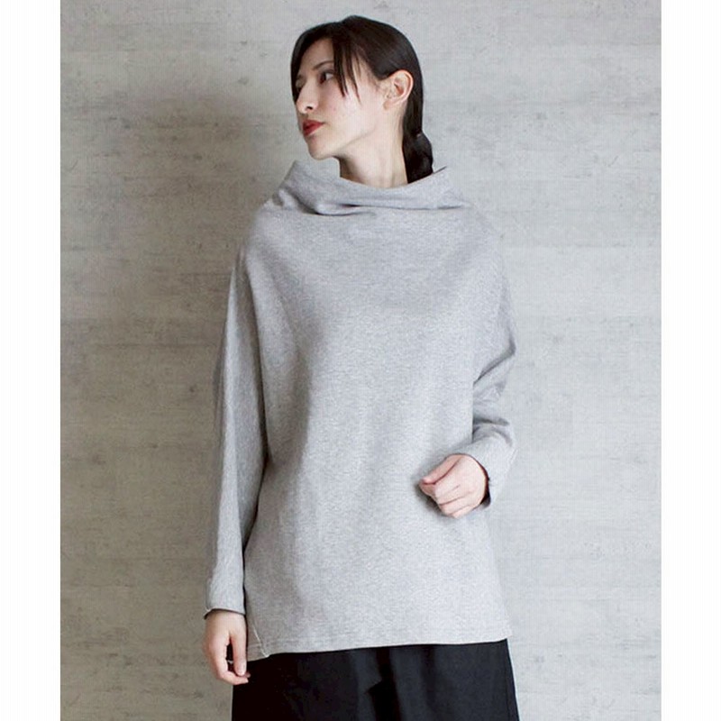 アットワン Atone 裏毛ボトルネックカットソー M Gray 通販 Lineポイント最大1 0 Get Lineショッピング