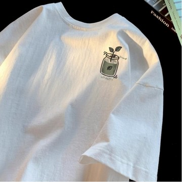 『現貨‧隔日到貨』高品質‧純棉短袖上衣 T恤  純棉T恤 短袖t恤 男生T恤 情侶百搭款 ATB2018【FIZZE】