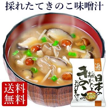 フリーズドライ  採れたてきのこ味噌汁 (10食入り)  食品 野菜 味噌汁 の具 インスタント  セット  高級 お歳暮