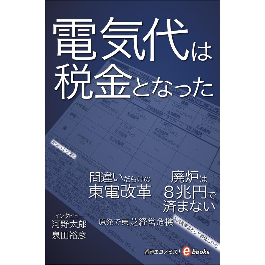 電気代は税金となった 電子書籍版   週刊エコノミスト編集部