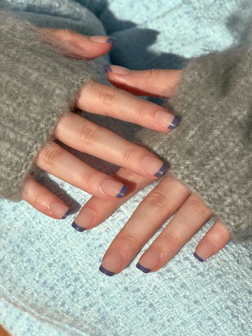 Resilient Nail Tip Blueberry Pie (Regular Square)