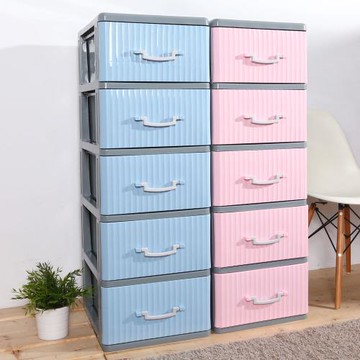 HOUSE-甜蜜蜜五層收納櫃-DIY簡易組裝(兩色可選)