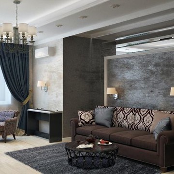 【山德力】卡特蘭長毛地毯140X200cm 黑色