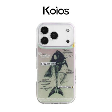 【Koios】iPhone｜潮流魚骨鐳射變色手機殼 17 16 15 14 13 Pro Max 保護殼 防摔殼