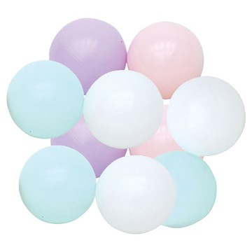 AHATOY 粉彩色球池球  紫色 + 粉紅色 + 薄荷綠 + 白色  直徑58mm  200個