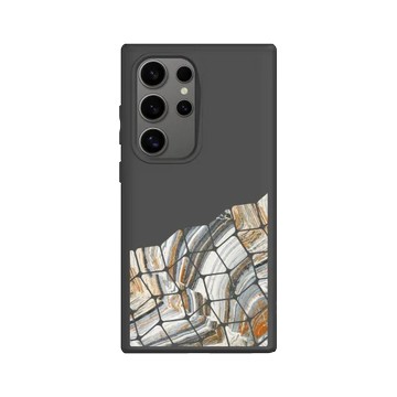 Galaxy S24 Ultra SolidSuit 黑 - 石紋與渲染 / Marble & Dreamy Gradient - 流金