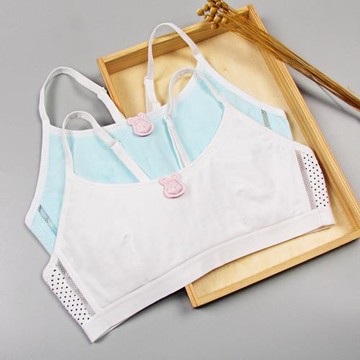 純棉青春期小背心女學生內衣初中少女發育期女童女孩女生運動文胸