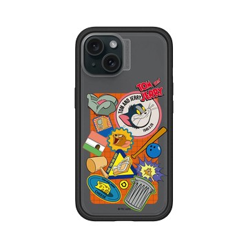 iPhone 15 Mod NX 黑 - 湯姆貓與傑利鼠 Tom and Jerry - 道具大集合