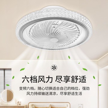 新品上市 360網罩搖頭風扇燈臥室餐廳客廳電風扇家用一體吸頂吊扇燈扇葉 幸福驛站