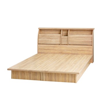 【本木】黛蒂 收納插座房間二件組-單大3.5尺 床頭+內縮加厚床底梧桐