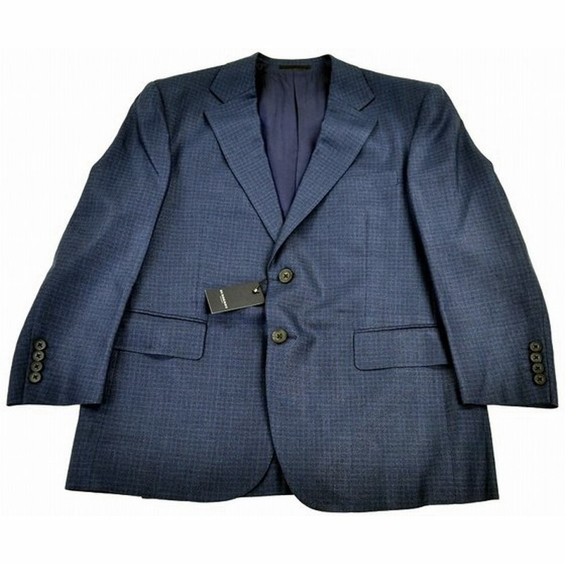 Burberry バーバリー ロンドン メンズ ジャケット ブレザー 上着 裏地付き チェック柄 ブルー 青 ネイビー 濃紺 ウール 麻 シルク オーダーメイドサイズ K 通販 Lineポイント最大0 5 Get Lineショッピング
