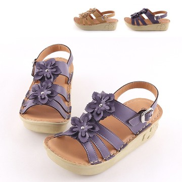 【韓國K.W.】YT7049現貨台灣手工鞋百花盛開涼鞋(涼鞋/羅馬鞋/樂福鞋/休閒鞋)