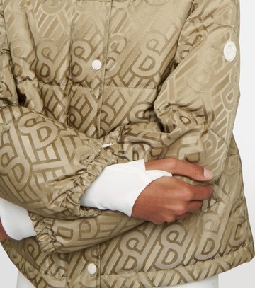 Yves Salomon Logo shearling-trimmed down jacket