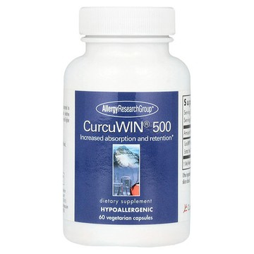 Allergy Research Group, CurcuWIN® 500，500 毫克，60 粒素食膠囊