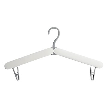 妮妃嚴選 便攜摺疊掛勾衣架 白色  1個