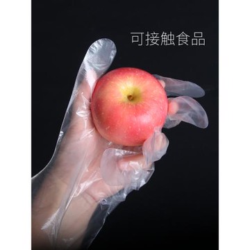 加厚一次性手套食品級餐飲吃小龍蝦美發美容批發透明PE塑料整箱