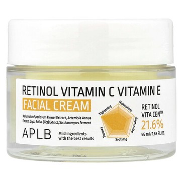 APLB, 視黃醇維生素 C，維生素 E 面霜，1.86 液量盎司（55 毫升）