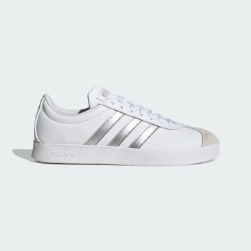 adidas 愛迪達  VL Court Base 銀白 復古休閒鞋 女鞋 ID3716